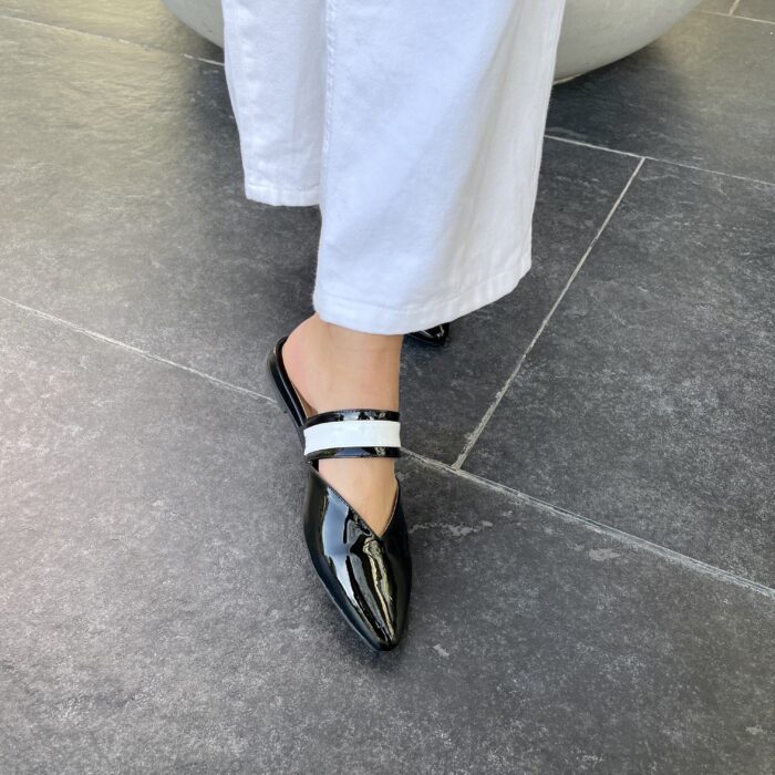 Mules Charol Negro - Imagen 2