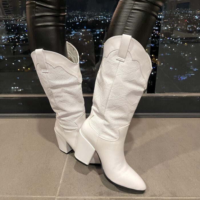 Botas Cowgirl Blancas - Vibo