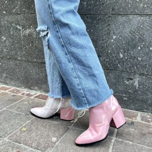 Botas Bi-Color Rosas Tornasol