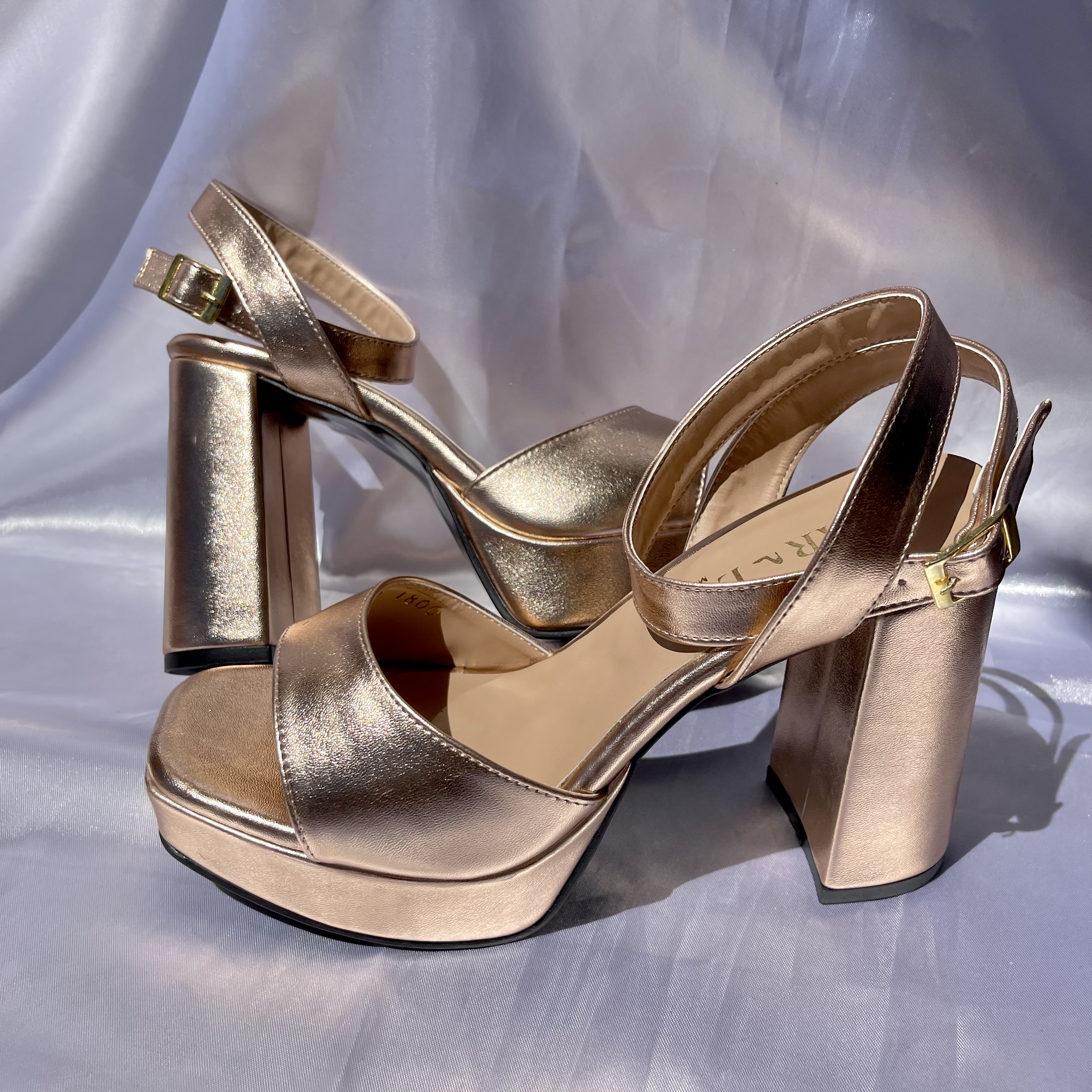 Plataformas Metalicas Rose Gold