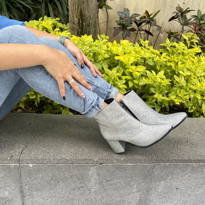 Botas Glitter Platas